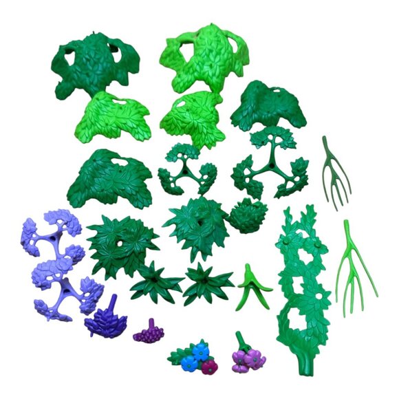 Lot of 87 Pcs Loose Playmobil Trees Leaves Flowers Foliage Replacement Parts - Picture 4 of 9